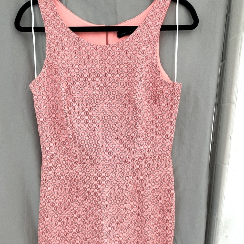 “New Look” British brand dress peach. Asymmetrical. US size 6 (Uk size 10)